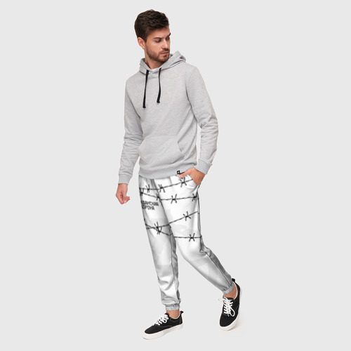 Мужские брюки 3D Гражданская оборона, цвет 3D печать - фото 3
