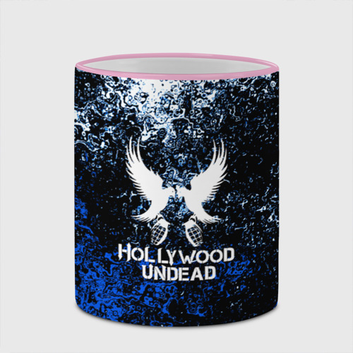Кружка с полной запечаткой Hollywood Undead, цвет Кант розовый - фото 4