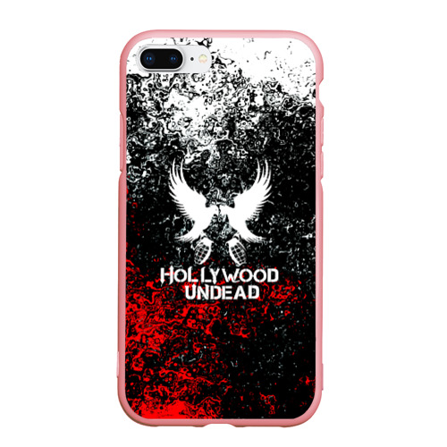 Чехол для iPhone 7Plus/8 Plus матовый Hollywood Undead, цвет баблгам