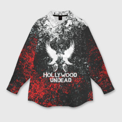 Женская рубашка oversize 3D Hollywood Undead