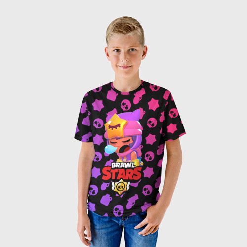 Детская футболка 3D Brawl Stars - Sandy, цвет 3D печать - фото 3