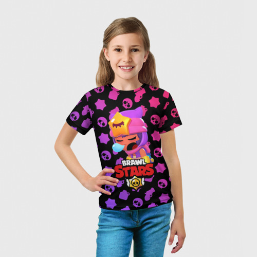 Детская футболка 3D Brawl Stars - Sandy, цвет 3D печать - фото 5