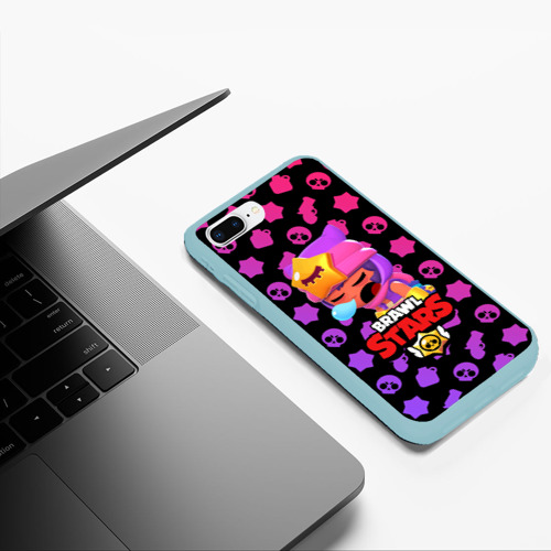 Чехол для iPhone 7Plus/8 Plus матовый Brawl Stars - Sandy, цвет мятный - фото 5