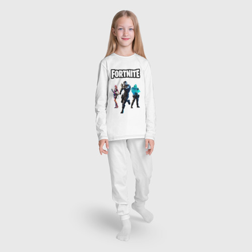 Детская пижама с лонгсливом хлопок Fortnite Battle Chapter 2, цвет белый - фото 5
