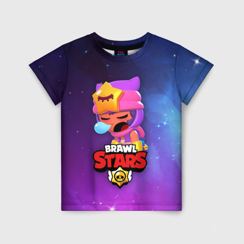 Детская футболка 3D Sandy space Brawl Stars, цвет 3D печать