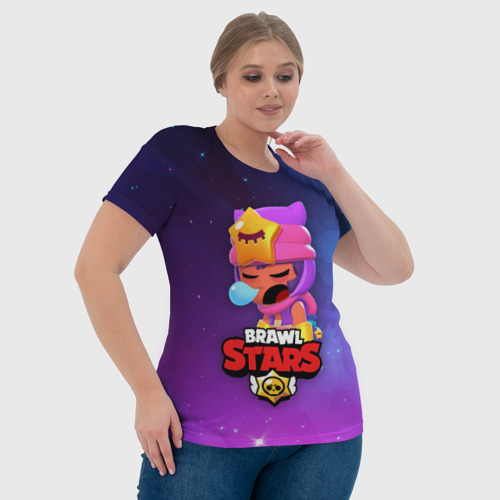 Женская футболка 3D Sandy space Brawl Stars, цвет 3D печать - фото 6
