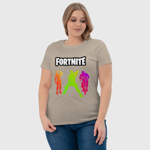Женская футболка хлопок с принтом Fortnite Battle Chapter 2, фото #4