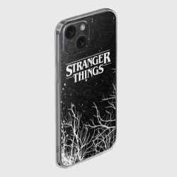 Чехол для iPhone 15 силиконовый с защитой камеры Stranger things Очень странные дела - фото 2