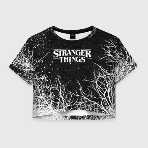 Женская футболка Crop-top 3D Stranger things Очень странные дела, цвет 3D печать