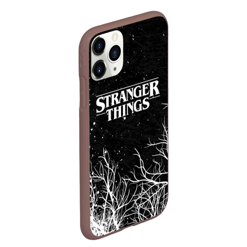 Чехол для iPhone 11 Pro Max матовый Stranger things Очень странные дела, цвет коричневый - фото 3