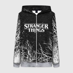 Женская толстовка 3D на молнии Stranger things Очень странные дела