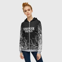 Женская толстовка 3D на молнии Stranger things Очень странные дела - фото 2