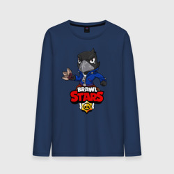 Мужской лонгслив хлопок Brawl Stars crow