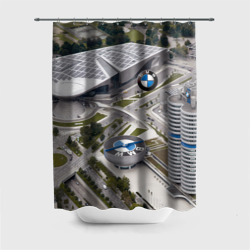 Штора 3D для ванной BMW city