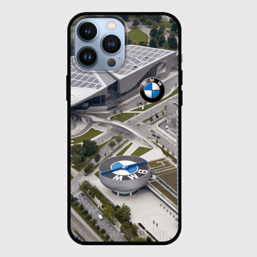 Чехол для iPhone 13 Pro Max с принтом BMW city, вид спереди #2
