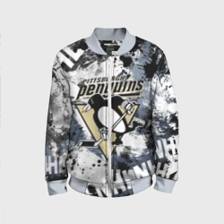 Детский бомбер 3D Питтсбург Пингвинз