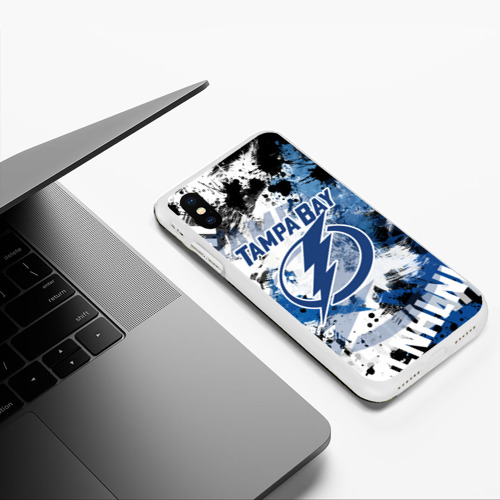 Чехол для iPhone XS Max матовый с принтом Тампа-Бэй Лайтнинг, фото #5