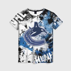 Женская футболка 3D Vancouver Canucks