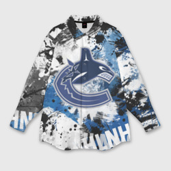 Мужская рубашка oversize 3D Vancouver Canucks