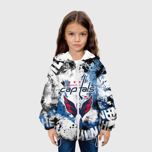 Детская куртка 3D с принтом Вашингтон Кэпиталз, вид сбоку #3