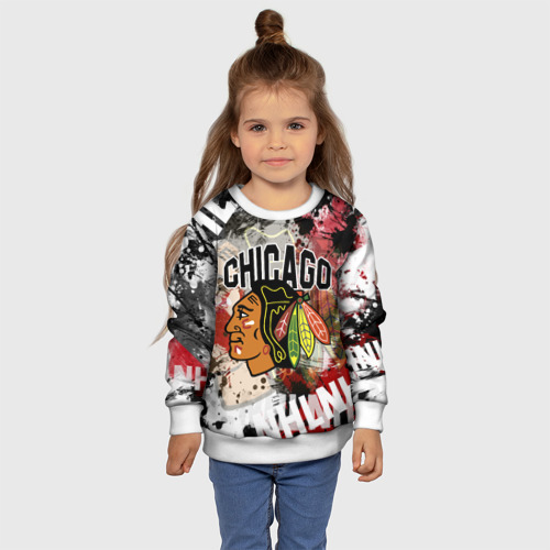 Детский свитшот 3D Chicago Blackhawks, цвет 3D печать - фото 7