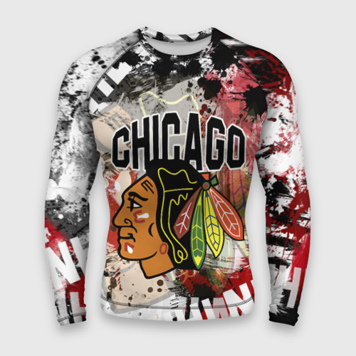 Мужской рашгард 3D Chicago Blackhawks, цвет 3D печать