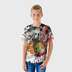 Детская футболка 3D Chicago Blackhawks - фото 2