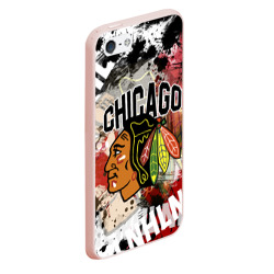 Чехол для iPhone 5/5S матовый Chicago Blackhawks - фото 2