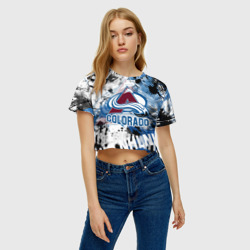 Женская футболка Crop-top 3D Колорадо Эвеланш - фото 2