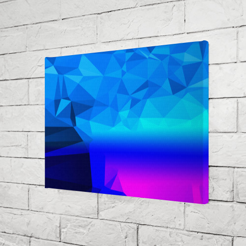 Холст прямоугольный Abstract neon, цвет 3D печать - фото 3