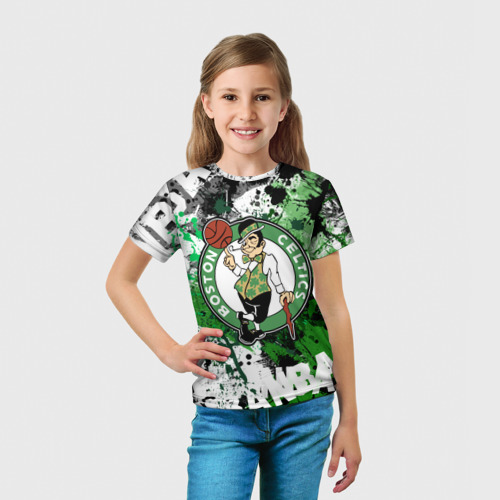 Детская футболка 3D Бостон Селтикс, цвет 3D печать - фото 5