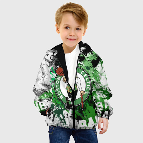 Детская куртка 3D Бостон Селтикс, цвет черный - фото 3
