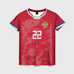 Женская футболка 3D Dzyuba home Euro 2020