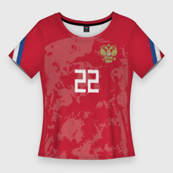 Женская футболка 3D Slim Dzyuba home Euro 2020