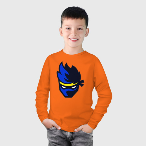 Детский лонгслив хлопок FORTNITE NINJA , цвет оранжевый - фото 3