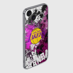 Чехол для iPhone 15 силиконовый с защитой камеры Лос-Анджелес Лейкерс, Los Angeles Lakers - фото 2