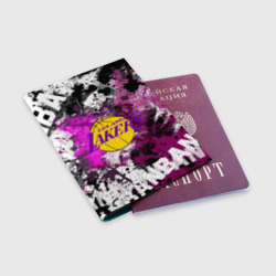 Обложка для паспорта матовая кожа Лос-Анджелес Лейкерс, Los Angeles Lakers - фото 2