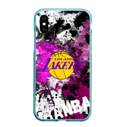Чехол для iPhone XS Max матовый Лос-Анджелес Лейкерс, Los Angeles Lakers