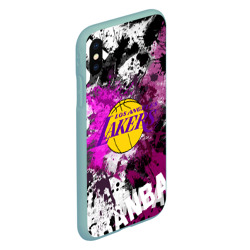 Чехол для iPhone XS Max матовый Лос-Анджелес Лейкерс, Los Angeles Lakers - фото 2