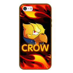 Чехол для iPhone 5/5S матовый Crow Brawl Stars