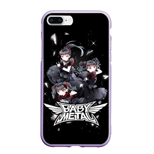 Чехол для iPhone 7Plus/8 Plus матовый Babymetal, цвет светло-сиреневый