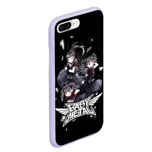 Чехол для iPhone 7Plus/8 Plus матовый Babymetal, цвет светло-сиреневый - фото 3