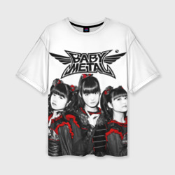 Женская футболка oversize 3D Babymetal