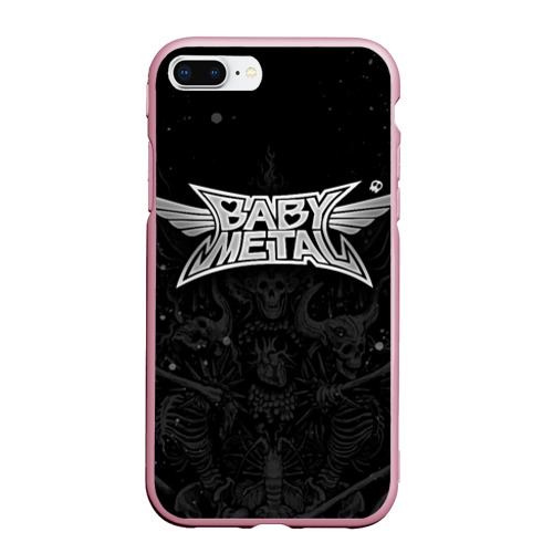 Чехол для iPhone 7Plus/8 Plus матовый Babymetal, цвет розовый