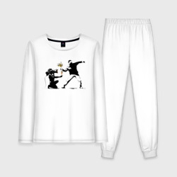 Женская пижама с лонгсливом хлопок Banksy