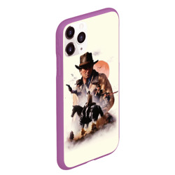 Чехол для iPhone 11 Pro Max матовый Red dead Redemption 2 Art - фото 2