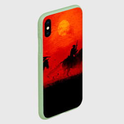 Чехол для iPhone XS Max матовый RDR2 Online Battle - фото 2