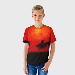 Детская футболка 3D RDR2 Online Battle - фото 2