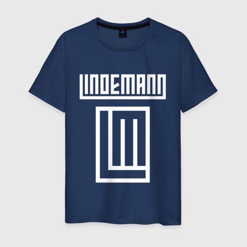 Мужская футболка из хлопка с принтом Lindemann, вид спереди №1