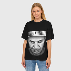 Женская футболка oversize 3D Lindemann - фото 2